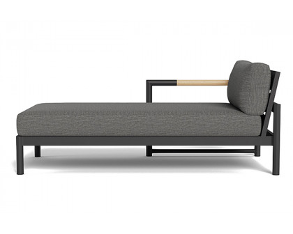 Harbour Breeze Xl Chaise Left - Aluminum Asteroid, Riviera Slate