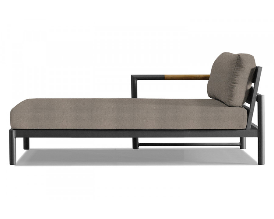 Harbour Breeze Xl Chaise Left - Aluminum Asteroid, Riviera Stone