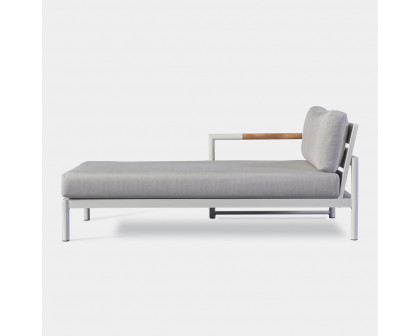 Harbour Breeze Xl Chaise Left - Aluminum Asteroid, Siesta Indigo