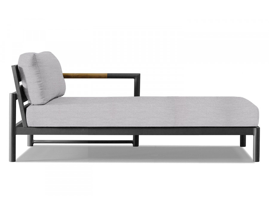 Harbour Breeze Xl Chaise Right - Aluminum Asteroid, Panama Cloud