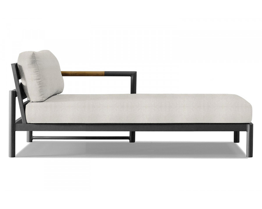 Harbour Breeze Xl Chaise Right - Aluminum Asteroid, Riviera Ivory