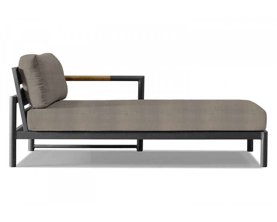 Harbour Breeze Xl Chaise Right - Aluminum Asteroid, Riviera Stone