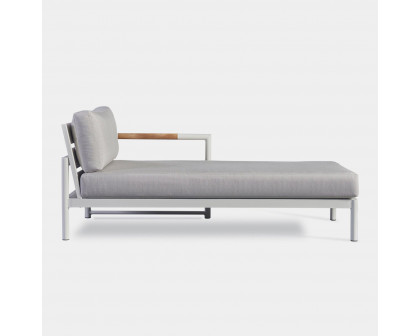 Harbour Breeze Xl Chaise Right - Aluminum Asteroid, Siesta Indigo