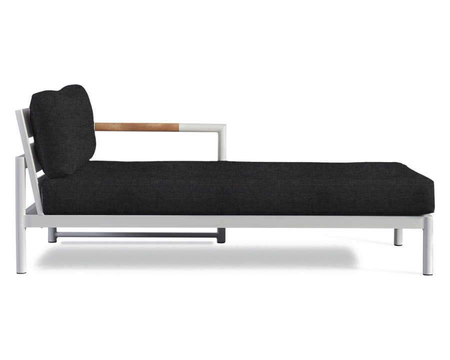 Harbour Breeze Xl Chaise Right - Aluminum White, Copacabana Midnight