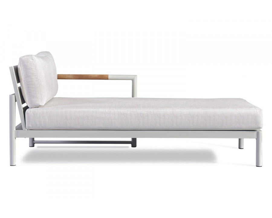 Harbour Breeze Xl Chaise Right - Aluminum White, Panama Blanco