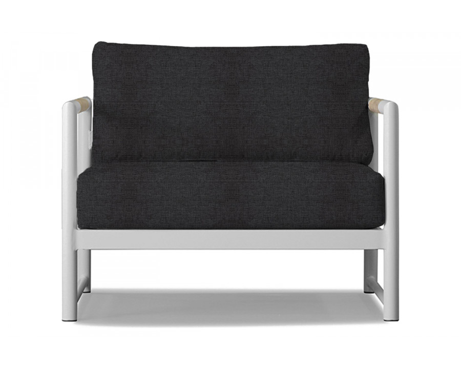 Harbour Breeze Xl Lounge Chair - Aluminum White, Copacabana Midnight