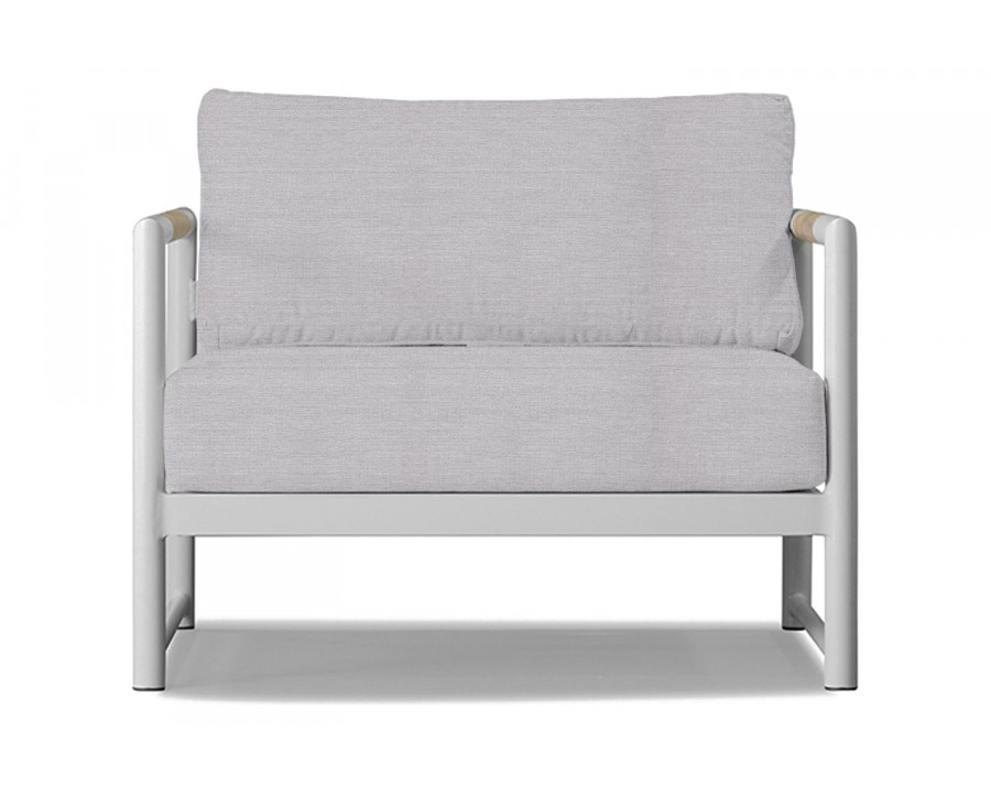 Harbour Breeze Xl Lounge Chair - Aluminum White, Panama Cloud