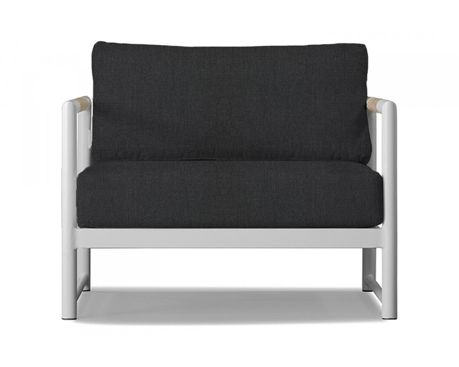 Harbour Breeze Xl Lounge Chair - Aluminum White, Panama Grafito