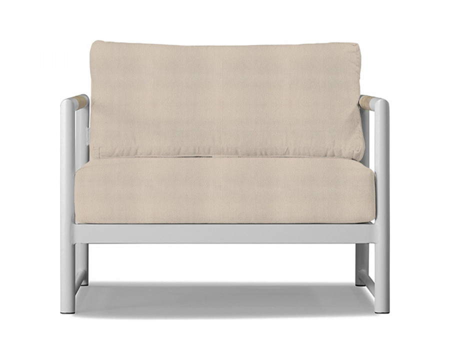 Harbour Breeze Xl Lounge Chair - Aluminum White, Riviera Sand