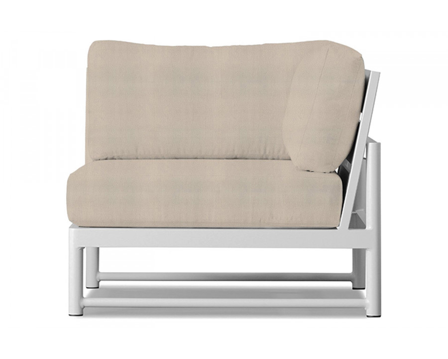 Harbour Breeze Xl Corner - Aluminum White, Riviera Sand