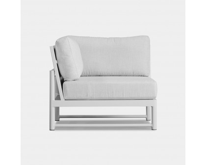 Harbour Breeze Xl Corner - Aluminum White, Siesta Indigo