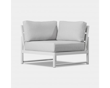 Harbour Breeze Xl Corner - Aluminum White, Siesta Indigo