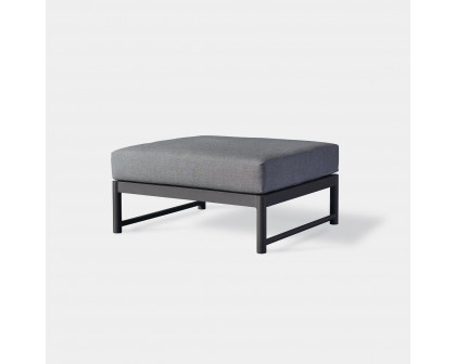 Harbour Breeze Xl Ottoman - Aluminum Asteroid, Lisos Grafito