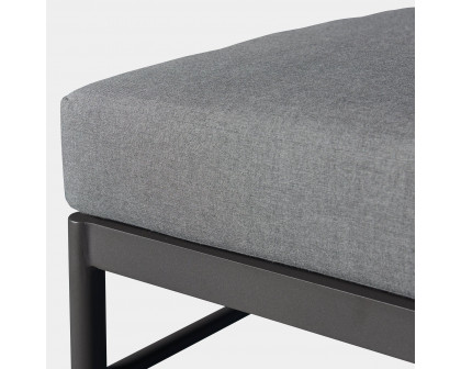 Harbour Breeze Xl Ottoman - Aluminum Asteroid, Lisos Piedra