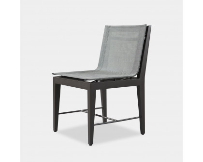 Harbour Byron Aluminum Dining Chair - Aluminum Asteroid, Batyline Silver