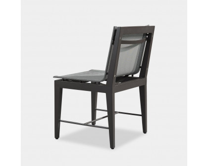 Harbour Byron Aluminum Dining Chair - Aluminum Asteroid, Batyline Silver