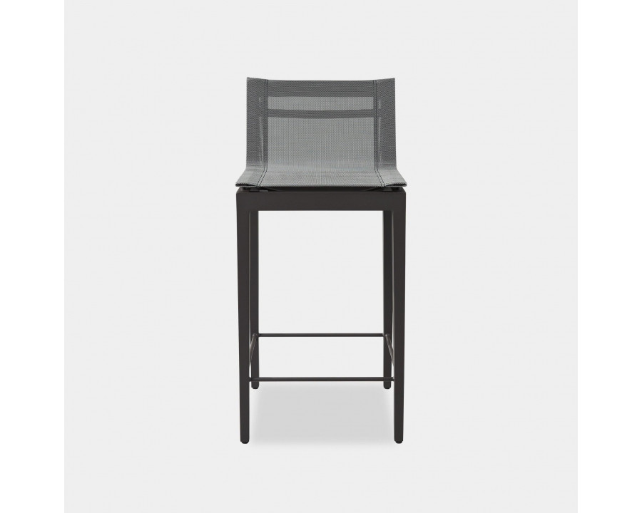 Harbour Byron Aluminum Counter Stool - Aluminum Asteroid, Batyline Silver