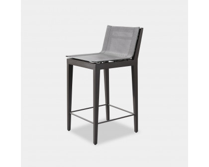 Harbour Byron Aluminum Counter Stool - Aluminum Asteroid, Batyline Silver