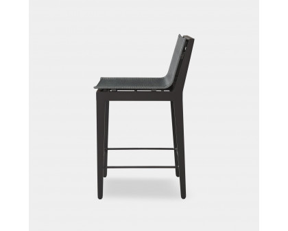 Harbour Byron Aluminum Bar Stool - Aluminum Asteroid, Batyline Silver