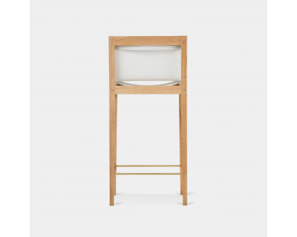 Harbour Byron Bar Stool - Teak Charcoal, Batyline Silver