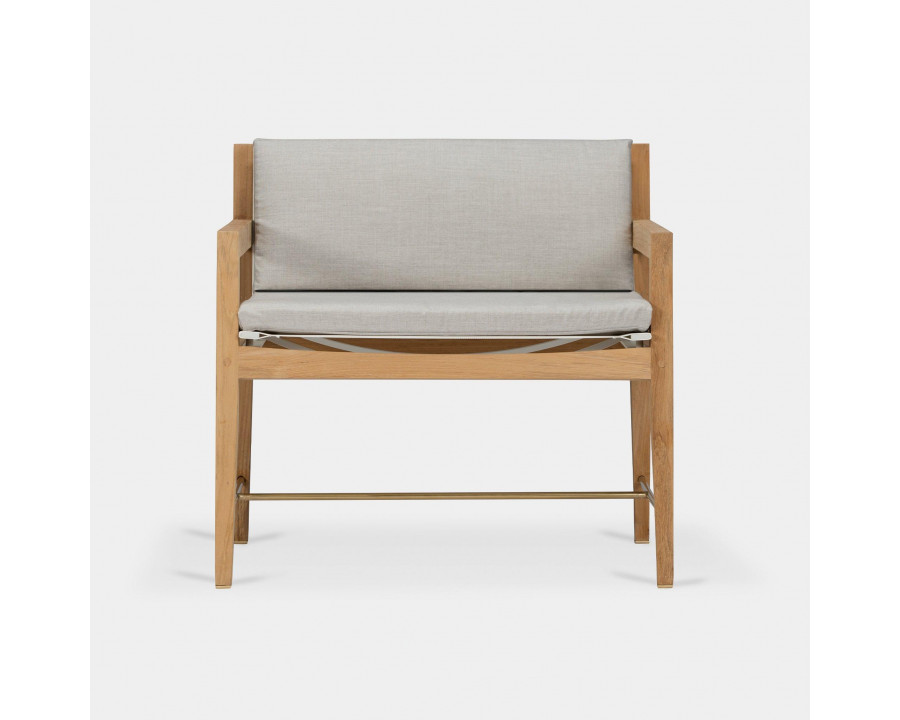 Harbour Byron Lounge Chair - Teak Charcoal, Cast Slate, Batyline Silver