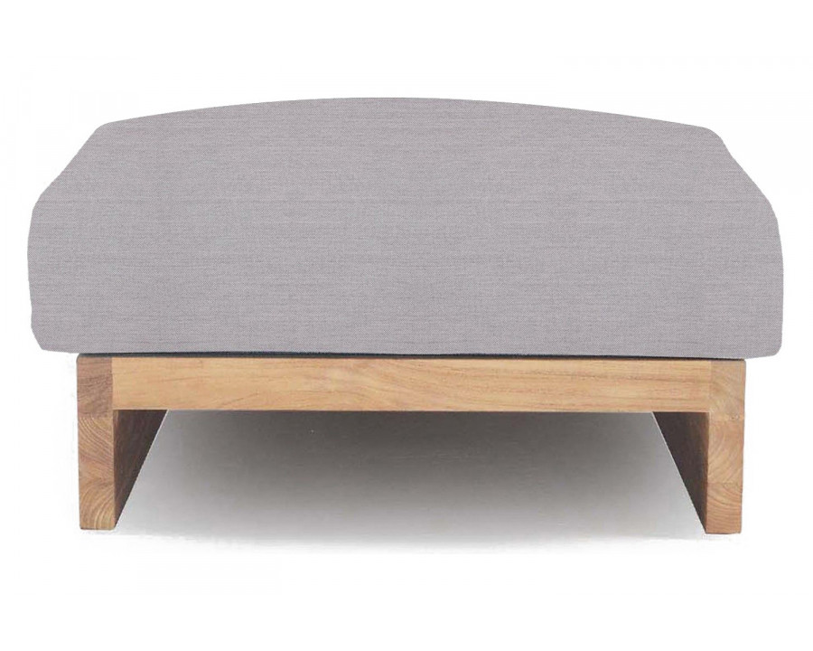 Harbour Catalina Ottoman - Teak Natural, Panama Cloud