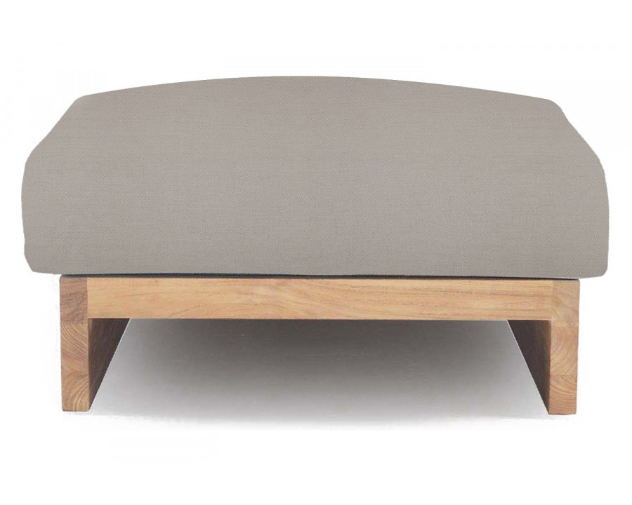 Harbour Catalina Ottoman - Teak Natural, Panama Marble