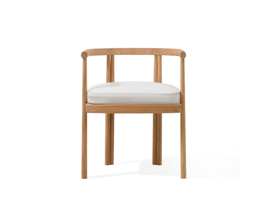 Harbour Cove Teak Dining Chair - Teak Natural, Panama Cloud