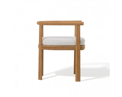 Harbour Cove Teak Dining Chair - Teak Natural, Panama Cloud