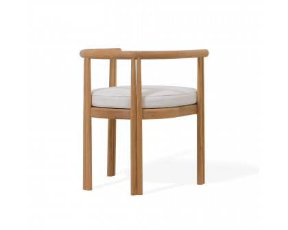 Harbour Cove Teak Dining Chair - Teak Natural, Panama Cloud