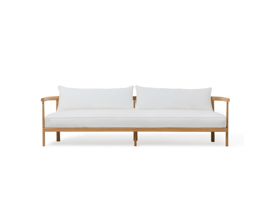 Harbour Cove Teak 3 Seat Sofa - Teak Natural, Lisos Grafito