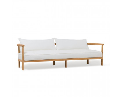 Harbour Cove Teak 3 Seat Sofa - Teak Natural, Lisos Grafito