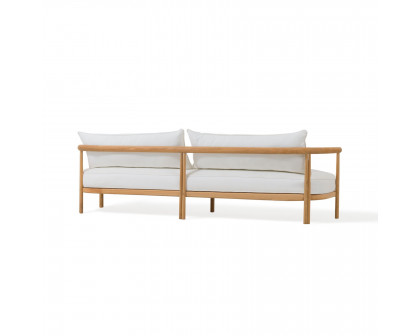 Harbour Cove Teak 3 Seat Sofa - Teak Natural, Lisos Grafito