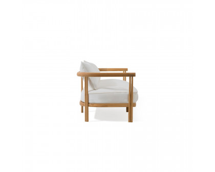 Harbour Cove Teak 3 Seat Sofa - Teak Natural, Panama Cloud