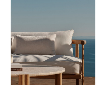 Harbour Cove Teak 3 Seat Sofa - Teak Natural, Panama Cloud