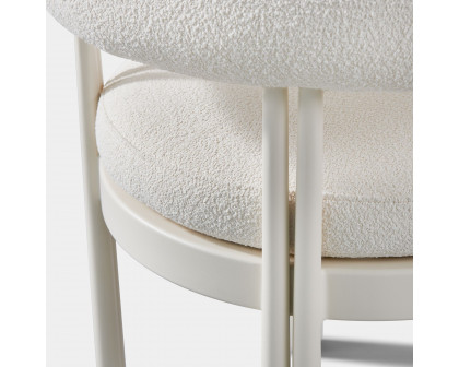 Harbour Cove Luxe Dining Chair - Aluminum Asteroid, Lisos Piedra