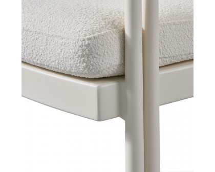 Harbour Cove Luxe Dining Chair - Aluminum Asteroid, Copacabana Sand