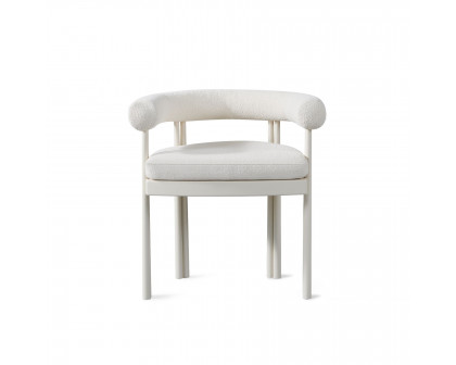 Harbour Cove Luxe Dining Chair - Aluminum Asteroid, Panama Marble