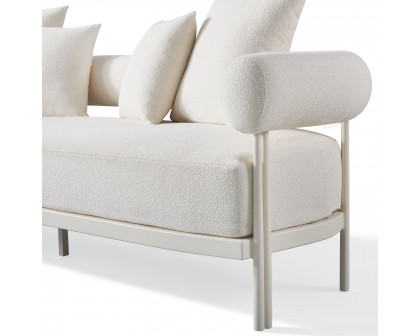 Harbour Cove Luxe 3 Seat Sofa - Aluminum Asteroid, Lisos Grafito