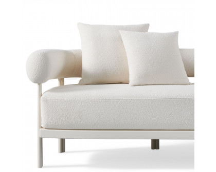 Harbour Cove Luxe 3 Seat Sofa - Aluminum Asteroid, Lisos Piedra