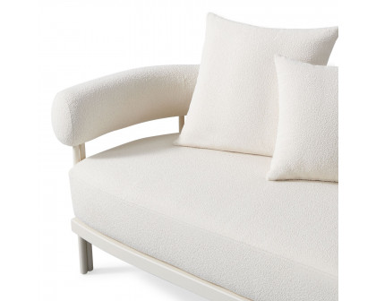 Harbour Cove Luxe 3 Seat Sofa - Aluminum Asteroid, Panama Blanco