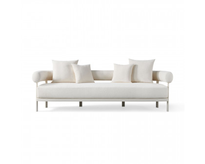 Harbour Cove Luxe 3 Seat Sofa - Aluminum Asteroid, Panama Marble