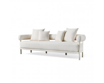 Harbour Cove Luxe 3 Seat Sofa - Aluminum Asteroid, Panama Marble