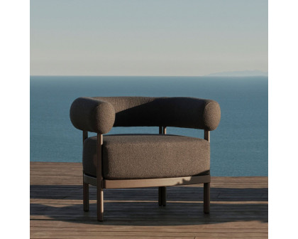 Harbour Cove Luxe Lounge Chair - Aluminum Asteroid, Lisos Piedra