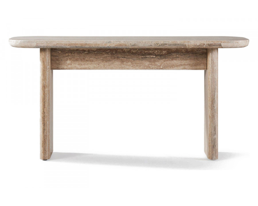 Harbour Ford Console 60" - Travertine Silver