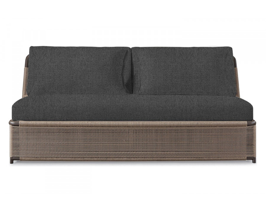 Harbour Formentera 2 Seat Armless Sofa - Aluminum Bronze, Siesta Slate