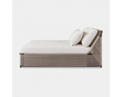 Harbour Formentera Daybed - Aluminum Bronze, Lisos Grafito, Twisted Rope Dune