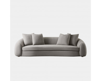 Harbour Gabriel 3 Seat Sofa - Oak Brown, Boucle Charcoal