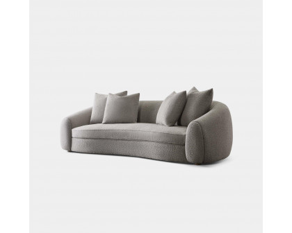 Harbour Gabriel 3 Seat Sofa - Oak Brown, Harbour Belgian Linen Cement