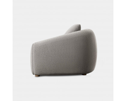 Harbour Gabriel Lounge Chair - Oak Brown, Harbour Belgian Linen Black